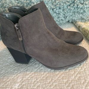 Style & Co Gray Ankle Boots